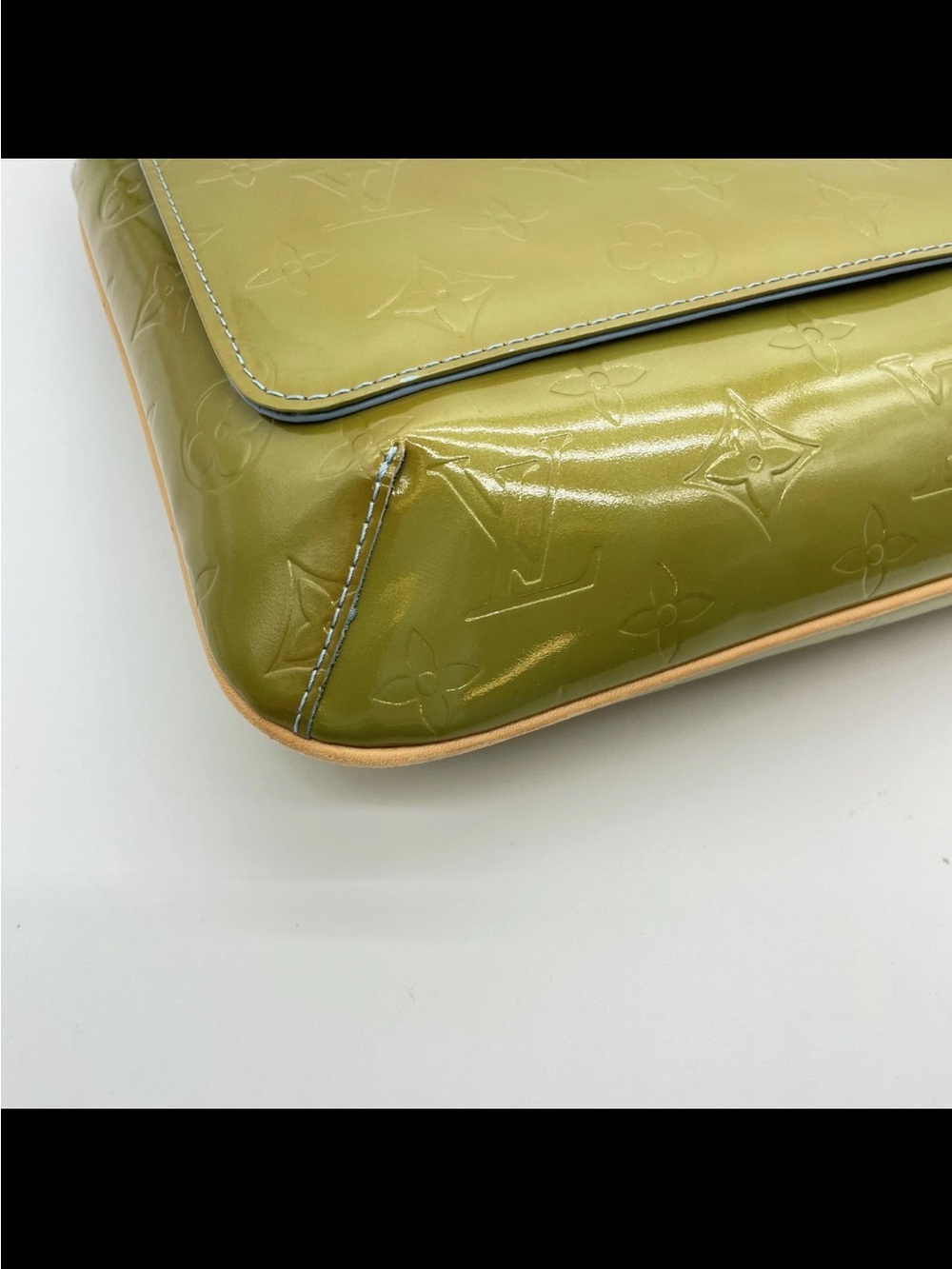 Louis Vuitton Olive Green Vernis Thompson street - Picture 12 of 16